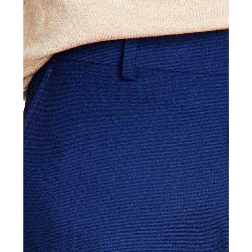 $135 NEW KENNETH COLE REACTION Mens 40x33 Blue Check Slim Dress Pants/Slacks - Picture 5 of 8